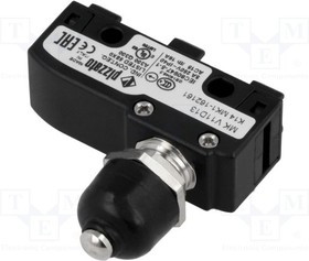 MKV11D13, Микропереключатель SNAP ACTION, с толкателем, SPDT, 6A/250ВAС