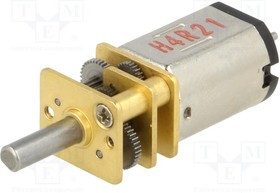 POLOLU-3056, Двигатель: DC, с редуктором, HPCB 12V, 12ВDC, 750мА, Ось: D профиль