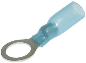 RV2-8 HST Blue, Наконечник кольцевой изолированный RV2-8 HST, 27 А, 16-14 AWG, синий, латунь луженая