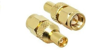 ADP-SMAM-MCXF, Straight Coaxial Adapter SMA Plug to MCX Socket 0 6GHz