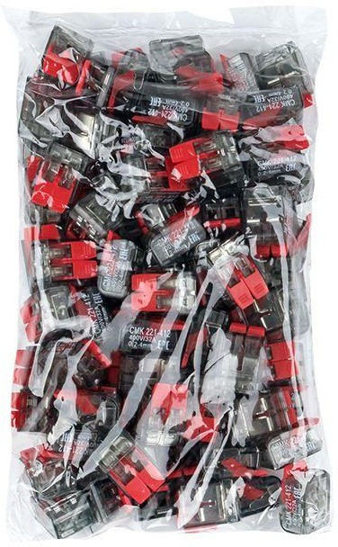 Клемма строительно-монтажная СМК 221-412 2-проводная 0.2-4кв.мм (уп.100шт) PROxima EKF plc-smk-221-412