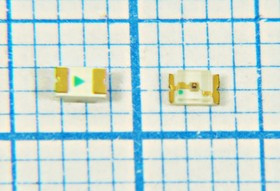 Светодиод SMD02013C2, желтый, 180, 120, цвет линзы: прозрачный, DFL-0805YSC