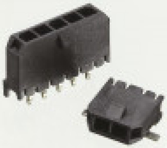 43650-0615, Headers &amp; Wire Housings 3MM MICRO-FIT Vert. 6 CKT Tin