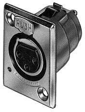 D4F, XLR Connectors 4 PIN FEMALE RECEPT