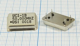Кварцевый генератор 50.0МГц 3.3В, HCMOS в корпусе FULL=DIL14, гк 50000 \\FULL\ \3,3В\UC1-1B\