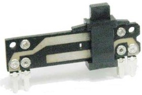 Резистор переменный, движковый 100кОм, линейность A, ширина 35мм, вал и размеры 4C5x4, F-1572