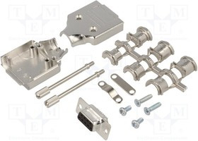 MHDM-09-DMS-K, Разъем D-Sub; PIN: 9; вилка; "мама"; прямой; пайка