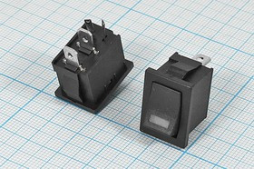 Клавишный выключатель 250В/6А, с красной подсветкой; №2862 А ПКл\\ 6\ON-OFF\\чер\ILкрСД- 12В\\2T2C\MIRS101-3D\ Клавишный выключатель 250В/6А, с красной подсветкой; №2862 А ПКл\\ 6\ON-OFF\\чер\ILкрСД- 12В\\2T2C\MIRS101-3D\