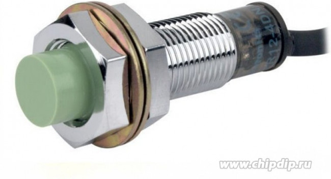 PR12-4DN2 Индуктивный трёхпроводный датчик в стандартном корпусе 35мм с индикатором и кабелем 2м, M12x1, NPN НC, зона срабатывания 4мм PR12-4DN2 Индуктивный трёхпроводный датчик в стандартном корпусе 35мм с индикатором и кабелем 2м, M12x1, NPN НC, зона срабатывания 4мм