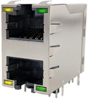 RJE1R288225403, Modular Connectors / Ethernet Connectors Cat5e 2x1 Stacked With Shield, no LED RJE1R288225403, Modular Connectors / Ethernet Connectors Cat5e 2x1 Stacked With Shield, no LED