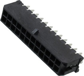 SCT3001WV-2x12P, Разъем Micro-Fit 3.0 розетка на плату прямая 24pin