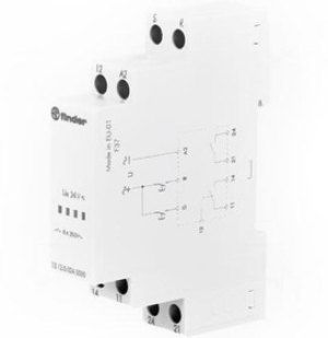 Модульное электронные вызывное реле со сбросом; 1СO+1NO 8A; питание 24В АC/DC; ширина 17.5мм; степен