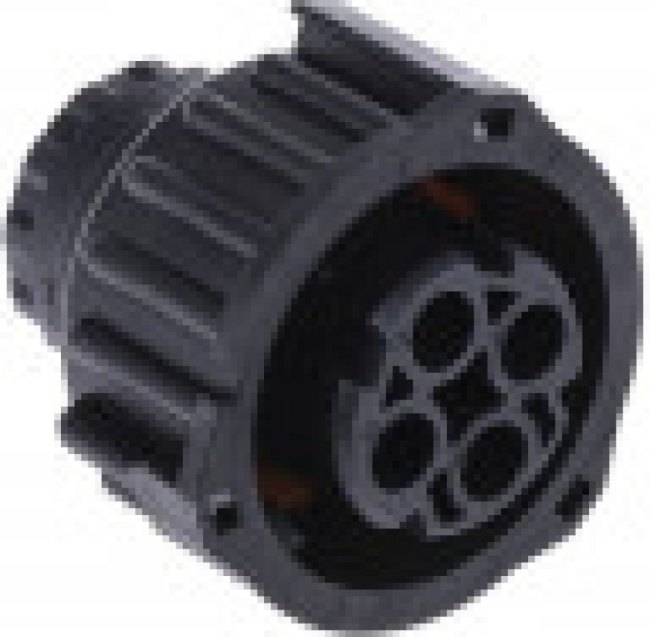 1-967325-1, Круглый разъем, Серия 2.5mm System, Гнездо с Монтажом в Панель, 4 контакт(-ов)