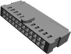 102387-5, AMPMODU MOD IV Female Connector Housing, 2.54mm Pitch, 24 Way, 2 Row