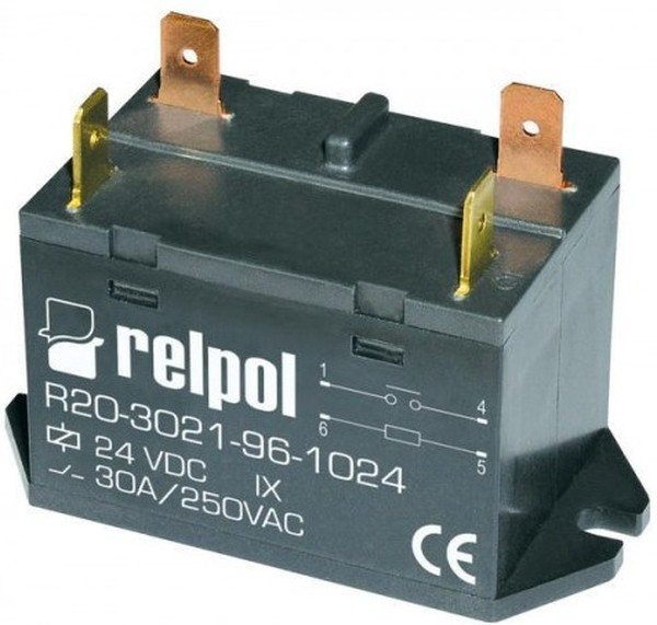 R20-3022-96-5230, Реле электромагнитное, DPST-NO, Uобмотки 230ВAC, 25А, 25A/250ВAC R20-3022-96-5230, Реле электромагнитное, DPST-NO, Uобмотки 230ВAC, 25А, 25A/250ВAC