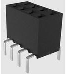 71991-804HLF, Dubox®, Board To Board Connector, Receptacle, Vertical, Through Hole, Double Row, Dual Entry, 8 Position, 2.54mm (0.100in) Pit