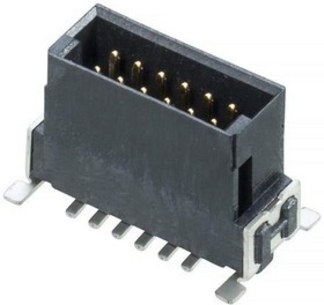 M55-7011242R, Board to Board &amp; Mezzanine Connectors 12P 1.27 SMC Male