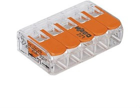 Wago 221-415 Клемма компактная 5х(0,2-2,5 кв.мм) (1 шт)