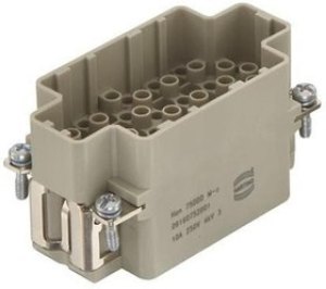 09160752001, Heavy Duty Power Connectors Han 75DDD MALE CRIMP INSERT 09160752001, Heavy Duty Power Connectors Han 75DDD MALE CRIMP INSERT
