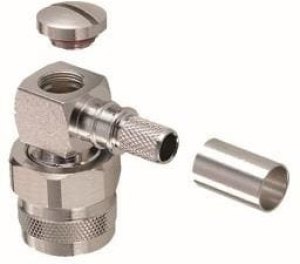 TC-240-TM-RA-D, RF Connectors / Coaxial Connectors TNC-male (plug) right angle crimp connector, solder-on pin TC-240-TM-RA-D, RF Connectors / Coaxial Connectors TNC-male (plug) right angle crimp connector, solder-on pin
