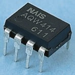 AQW414, Solid State Relay, 0.1 A Load, PCB Mount, 400 V Load, 1.5 V Control AQW414, Solid State Relay, 0.1 A Load, PCB Mount, 400 V Load, 1.5 V Control