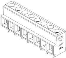 39970-0103, Fixed Terminal Blocks 10.16MM PCB TERM BLK