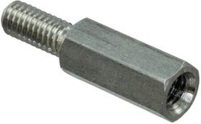 M2149-4007-SS, Standoffs &amp; Spacers SS M4x0.7 14mm 6mm HEX ML/FEM Standoff