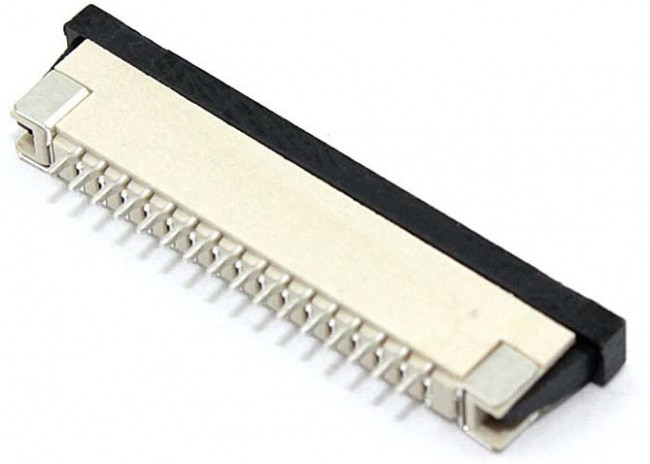 Разъем FPC Half Coverage Top Contact 1.0K-BS-16PWB 16 pin высота 2мм шаг 1мм