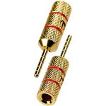 1-648G, разъем акустический "TIP" штекер металл позол. красный