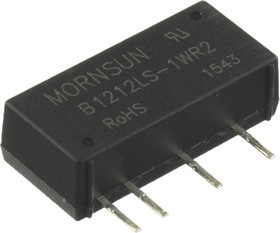B1212LS-1WR2, DC/DC преобразователь, 1Вт, вход 10.8-13.2В, выход 12В/84мА