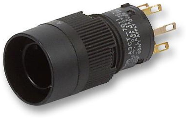 A3CT-7021, Кнопочный переключатель, Серия A3C, 12 мм, SPST-NO, SPST-NC, Вкл.-Выкл., Круглый A3CT-7021, Кнопочный переключатель, Серия A3C, 12 мм, SPST-NO, SPST-NC, Вкл.-Выкл., Круглый