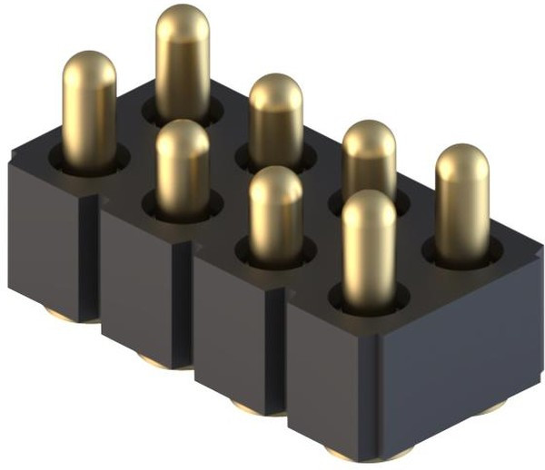 813-22-008-30-022101, Headers & Wire Housings SpringLoaded Con SMT Double Row 8-Pin 813-22-008-30-022101, Headers & Wire Housings SpringLoaded Con SMT Double Row 8-Pin