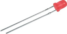 L-43ID, 2.5 V Red LED 4 mm Through Hole, L-43ID