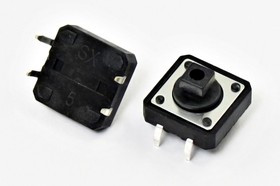 Тактовая кнопка, 12x12x 7.3, алгоритм работы NO, контакты 4PF, TSA6-2