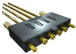 GRF1-J-P-02-E-ST-TH1-E, RF Connectors / Coaxial Connectors 5.00 mm 50 Ohm Ganged Micro-Miniature RF Jack, PCB Mount GRF1-J-P-02-E-ST-TH1-E, RF Connectors / Coaxial Connectors 5.00 mm 50 Ohm Ganged Micro-Miniature RF Jack, PCB Mount