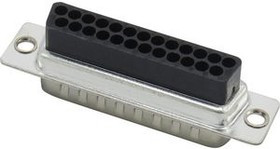 RND 205-00739, D-Sub Crimp Connector, Poles 25, Straight / Crimp