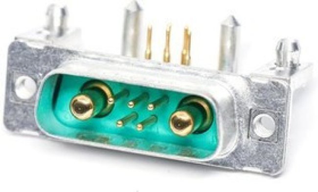 3007W2PCT56N40X, D-Sub Mixed Contact Connectors 7W2 MALE R/A .318 POWER LOADED 3007W2PCT56N40X, D-Sub Mixed Contact Connectors 7W2 MALE R/A .318 POWER LOADED