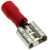 FDD1.25-250 Red, наконечник кабельный ножевой (гнездо) с изоляцией 0.8х6.35мм, сеч. пров. 0.5-1.5мм2