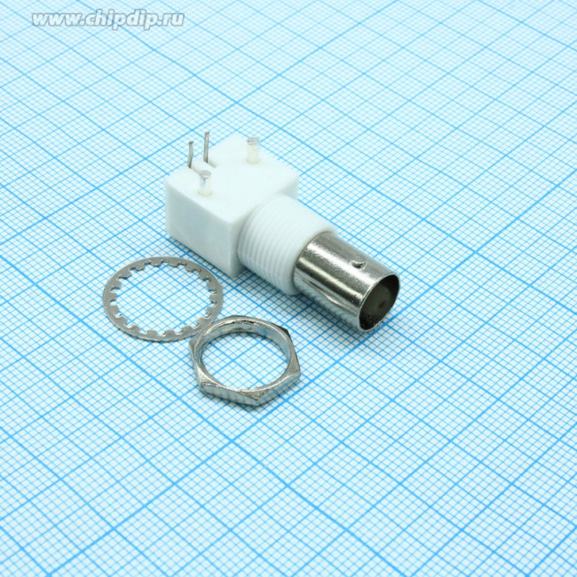 BNC-JR, Гнездо на плату угловое