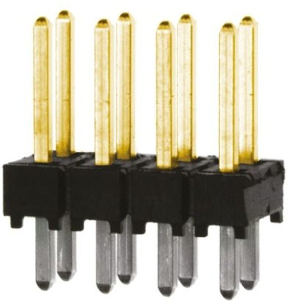 TSW-104-07-L-D, TSW Series Straight Through Hole Pin Header, 8 Contact(s), 2.54mm Pitch, 2 Row(s), Unshrouded TSW-104-07-L-D, TSW Series Straight Through Hole Pin Header, 8 Contact(s), 2.54mm Pitch, 2 Row(s), Unshrouded