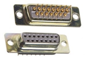 15 Way Panel Mount D-sub Connector Socket, 2.74mm Pitch 15 Way Panel Mount D-sub Connector Socket, 2.74mm Pitch