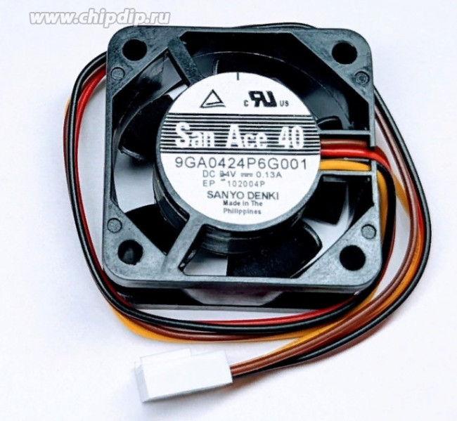 Вентилятор San Ace 40 9GA0424P6G001 DC 24V 0.13A 40x20 4pin