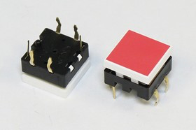 Тактовая кнопка, 12x12x 8, алгоритм работы NO, IL2Вкрасный, контакты 6P, SPL12