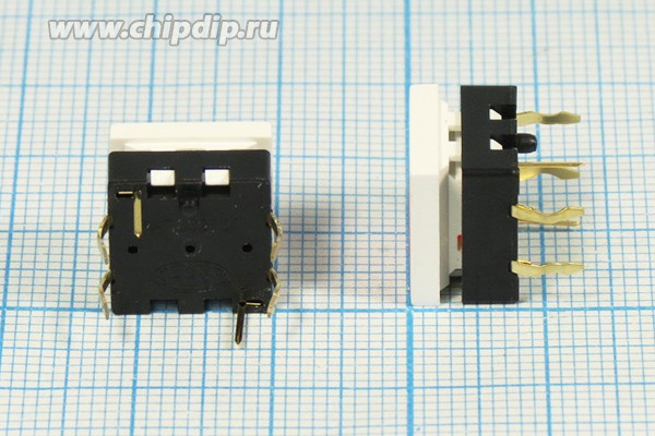 Тактовая кнопка, 12x12x 8, алгоритм работы NO, IL2Вкрасный, контакты 6P, SPL12