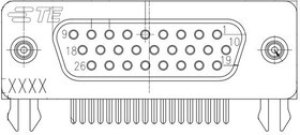 2311768-2, D-Sub High Density Connectors AMPL REC, HD22 R/A, 26P, S/L 2311768-2, D-Sub High Density Connectors AMPL REC, HD22 R/A, 26P, S/L
