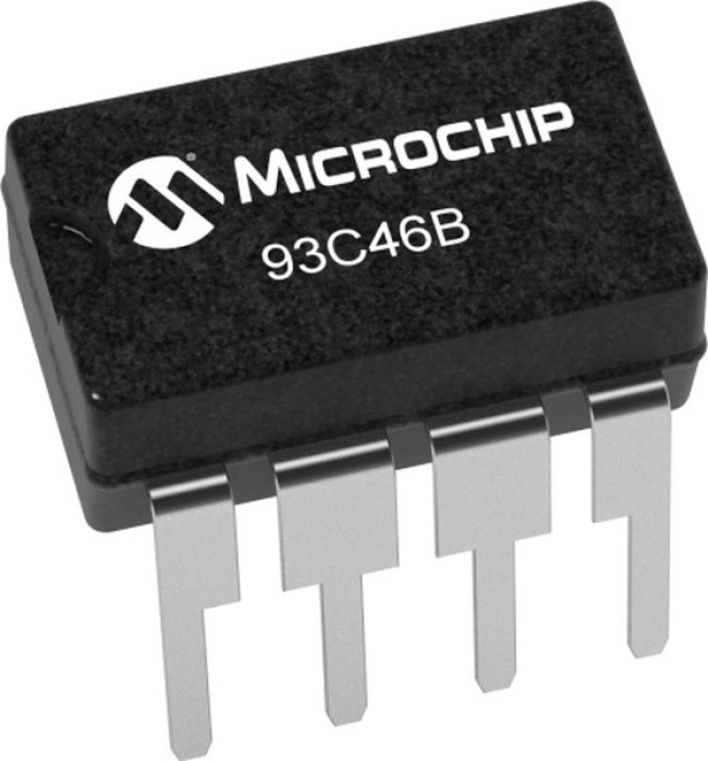 93C46B-I/P, EEPROM 64x16