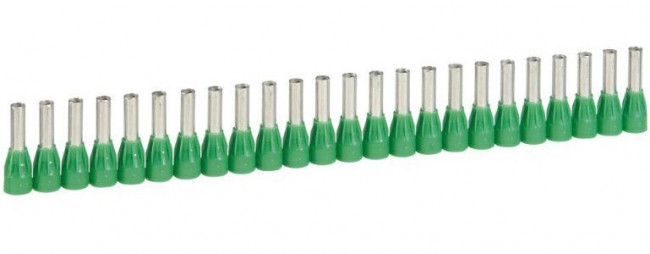 0 376 68, Starfix Insulated Crimp Bootlace Ferrule, 12mm Pin Length, 3.9mm Pin Diameter, 6mm² Wire Size, Green 0 376 68, Starfix Insulated Crimp Bootlace Ferrule, 12mm Pin Length, 3.9mm Pin Diameter, 6mm² Wire Size, Green