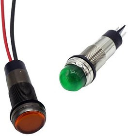 656-3202-304F, PANEL INDICATOR, GREEN, 12.7MM, 2.88CD