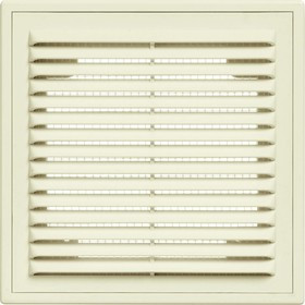Решетка вентиляционная вытяжная 250x250с рамкой материал АВS- пластик 2525ВРсл.кость Решетка вентиляционная вытяжная 250x250с рамкой материал АВS- пластик 2525ВРсл.кость