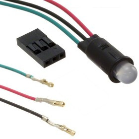 PM53-BCW12.0CC, LED Panel Mount Indicators Panel Mount LED 5mm Red/Green